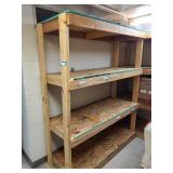 Heavy-Duty Wooden Storage Shelving Unit with 3 Shelves