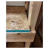 Heavy-Duty Wooden Storage Shelving Unit with 3 Shelves