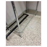 Metal Wire Storage Shelf Unit with Four Adjustable Shelves