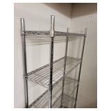 5-Tier Chrome Wire Shelving Rack