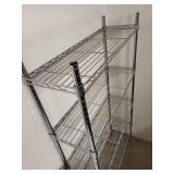 5-Tier Chrome Wire Shelving Rack