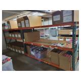 Three Metal Warehouse Storage Shelving Unit with Wood Shelves
