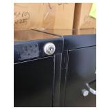 Upper Level - Set of 5 Black Metal 4-Drawer Filing Cabinets