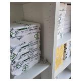 Pair of White 3-Section Office Storage Shelving Unit