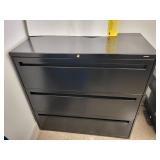 Steelcase 3-Drawer Lateral File Cabinet with Lock