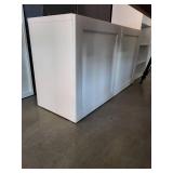 White Storage Cabinet with Double Doors and Adjustable Shelves