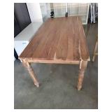 Wooden Dining Table with Turned Legs