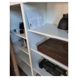 White Bookshelf with Adjustable Shelves