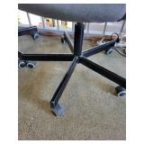 Pair of Black Mesh Office Chairs with Armrests