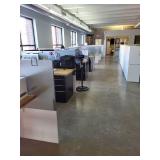 Set of 6 Office Divider Boards with Metal and White Panels