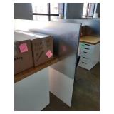 Set of 6 Office Divider Boards with Metal and White Panels