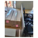 Set of 6 Office Divider Boards with Metal and White Panels