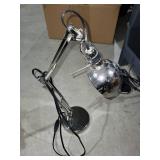 Set of 2 Adjustable Chrome Desk Lamps