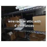 Metal Wire Storage Rack with Multiple Shelves
