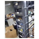 Tall Stackable Plastic Storage Bin Tower with Labels