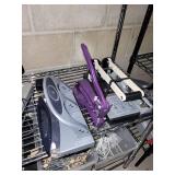 Collection of Office Desktop Paper Punches and Binding Equipment