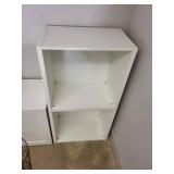 White Two-Shelf Bookcase