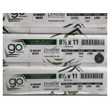 10 Packs Pixelle Go 8.5x11 20lb Copier Printer Paper 500 Sheets Each - Qty of 4 Sets for a total of 40 Reams