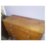 (LRB) Vintage Wood 6-Drawer Dresser...