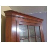 (LRB) Vintage Wood Corner Cabinet w...