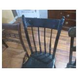 (LRF) 4 Vintage Wood Chairs - 1 Is ...