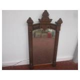 (LRF) Vintage Wood Framed Mirror - ...