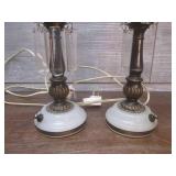 (LRB) Pair of Vintage Lamps - 12" T...