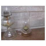 (LRB) 3 Vintage Oil Lamps...