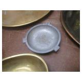 (LRB) Assorted Vintage Metal Trays ...