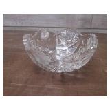 (LRB) Vintage Cut Glass Crystal Bow...