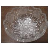 (LRB) Vintage Cut Glass Crystal Bow...