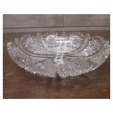 (LRB) Vintage Cut Glass Crystal Sha...