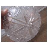 (LRB) Vintage Cut Glass Crystal Sha...