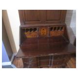 (LRF) Vintage Wood Secretary Desk w...
