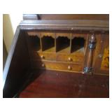 (LRF) Vintage Wood Secretary Desk w...