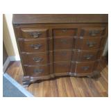 (LRF) Vintage Wood Secretary Desk w...