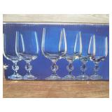 (LRB) 6 Claudia 12oz Glass Goblets ...