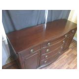 (LRF) Vintage Wood Buffet with 6-Dr...