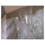 (LRB) Box of Assorted Stem Glasses...
