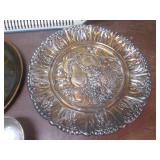 (LRB) Assorted Vintage Metal Trays ...