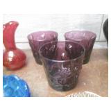 (LRF) Assorted Vintage Colored Glas...