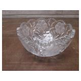 (LRB) Vintage Cut Glass Crystal Bow...
