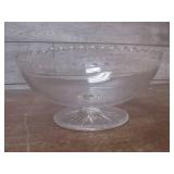(LRB) Vintage Footed Crystal Bowl 9...
