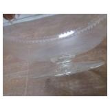 (LRB) Vintage Footed Crystal Bowl 9...