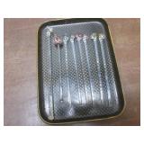 (LRB) Vintage Glass Swizzle Sticks ...