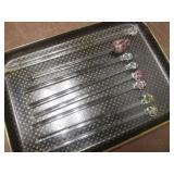 (LRB) Vintage Glass Swizzle Sticks ...