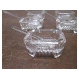 (LRB) Set of 8 Vintage Glass Salt C...