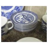 (K) Vintage Blue Willow Johnson Bro...