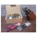 (LRB) Vintage Fondue Set with 2 Set...