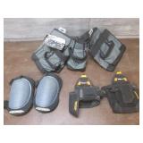 (K) New Tool Belt, Pair of Knee Pad...